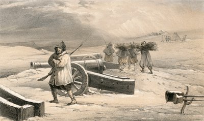 Wachter van de Zouaven voor Sebastopol door William Crimea Simpson