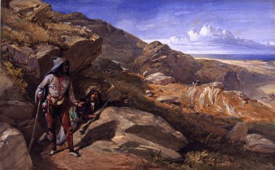 Twee Bandieten in de Heuvels, 1857 door William Crimea Simpson