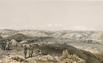 Vallei van de Tchernaya, kijkend naar het noorden door William Crimea Simpson