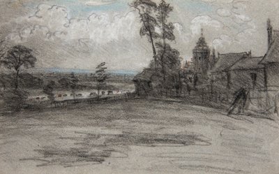 Londen vanaf de Priory, Hampstead. Buien door William Crotch