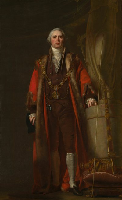 Charles Thorp als Lord Mayor van Dublin, ca. 1800 door William Cuming