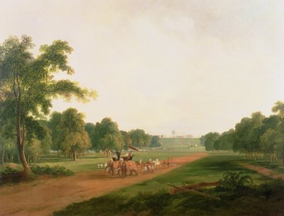 Een Jachtpartij in India door William Daniell