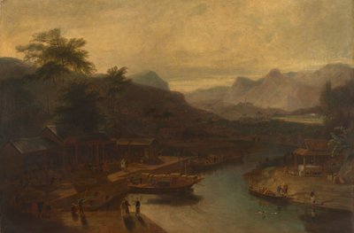 Een Uitzicht in China: Het Theeplantje Verbouwen door William Daniell