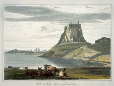 Kasteel op Holy Island, Northumberland, uit 