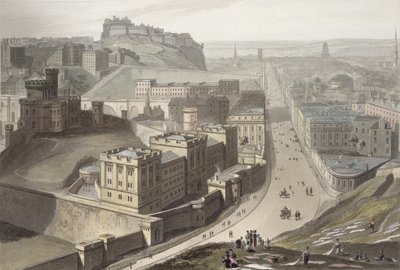 Edinburgh, vanaf Calton Hill, uit 