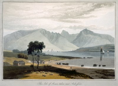 Isle of Arran gezien vanaf Ardrossan, uit 