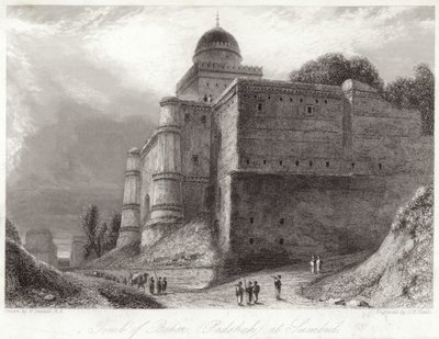Graf van Baber in Sumbul Babur door William Daniell