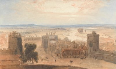 Uitzicht vanaf de Ronde Toren, Windsor Kasteel door William Daniell