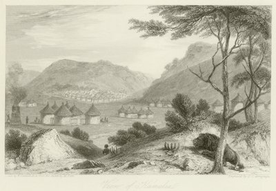 Uitzicht op Kamalia door William Daniell