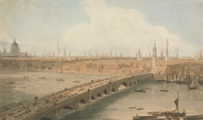 Uitzicht op London Bridge en St. Paul