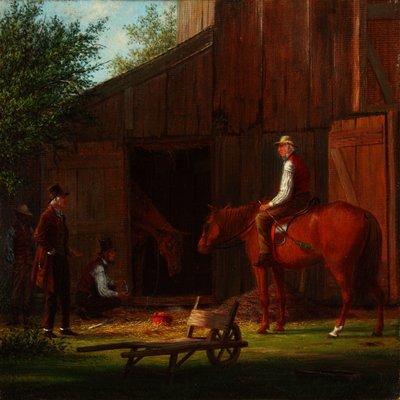 Het zieke paard 1869 door William Davis