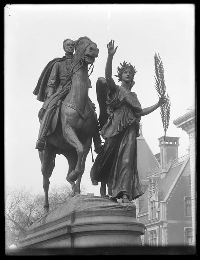 Standbeeld van William Tecumseh Sherman op 59th Street en Fifth Avenue, New York City, c.1913 door William Davis Hassler