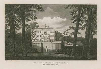 Huis gebouwd en bewoond door Sir Henry Vane in Hampstead door William Davison