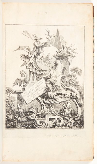 Frontispice voor Boek 4, in Acht boeken van Ornament door William Delacour