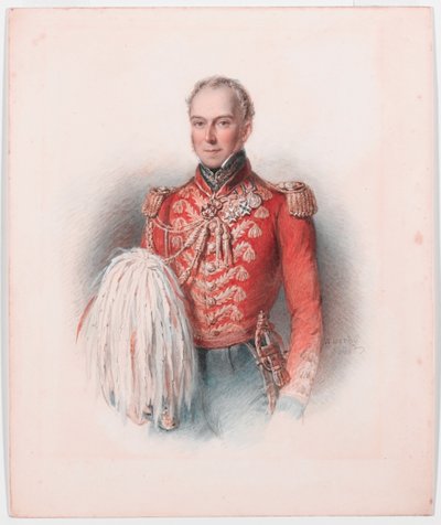 Generaal-majoor William George Keith Elphinstone, circa 1837 door William Derby