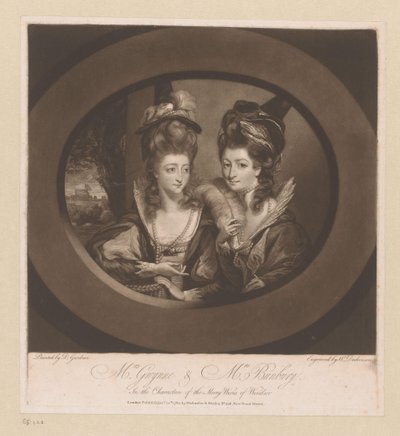 Portret van Mary Gwyn en Catherine Bunbury door William Dickinson
