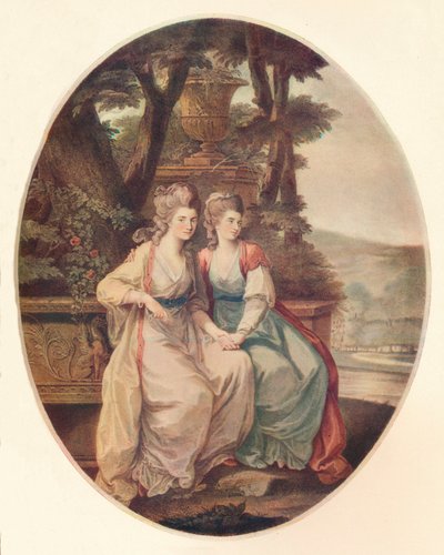 De hertogin van Devonshire en Lady Duncannon door William Dickinson