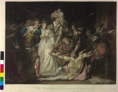 De moord op David Rizzio door William Dickinson