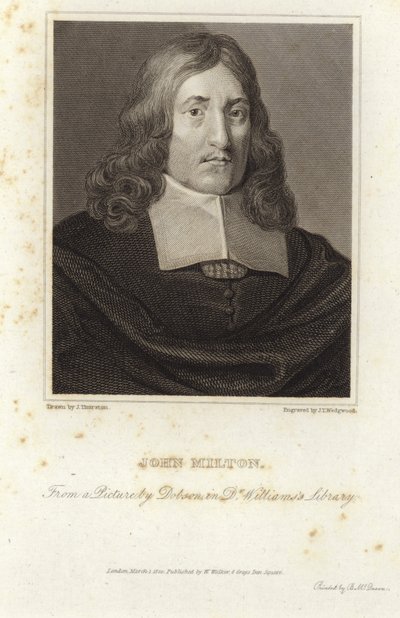 Portret van John Milton door William Dobson