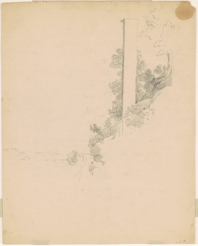 Landschap (verso) door William E. Winner