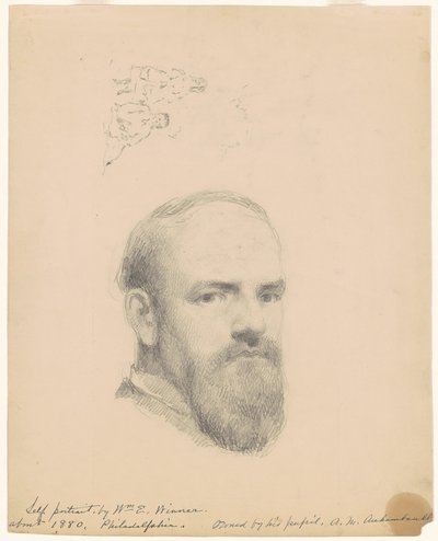 Zelfportret [recto] door William E. Winner