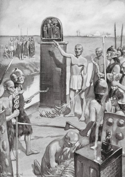 Afbakening van de Grens van Lagash door William Edward (after) Wigfull