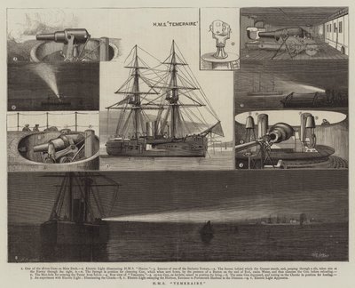 HMS Temeraire door William Edward Atkins