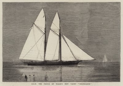 HRH de Nieuwe Jacht Hildegarde van de Prins van Wales door William Edward Atkins