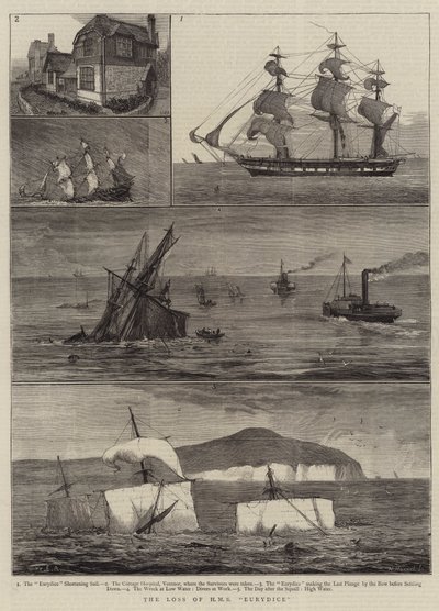 Het verlies van HMS Eurydice door William Edward Atkins
