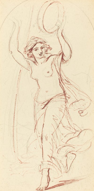 Dansende Vrouw met een Tamboerijn door William Edward Frost