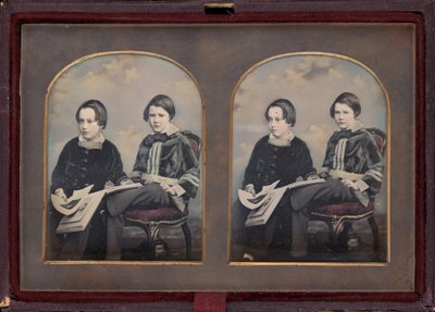 Portret van twee jongens door William Edward Kilburn