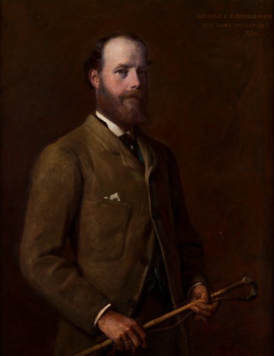 Portret van George, Burggraaf Newport-later 4e Graaf van Bradford (1845-1915), ca. 1880 door William Edward Miller