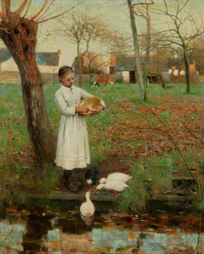 De Eenden Voeren door William Edward Stott