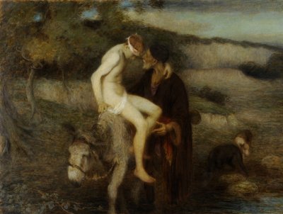 De Barmhartige Samaritaan, c.1890 door William Edward Stott