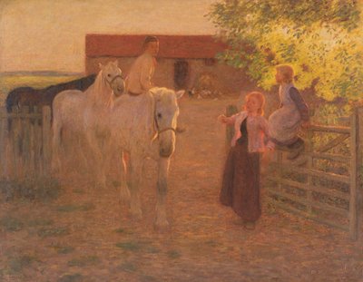 De oude poort, c.1896 door William Edward Stott