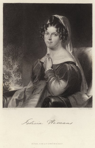Felicia Hemans door William Edward West