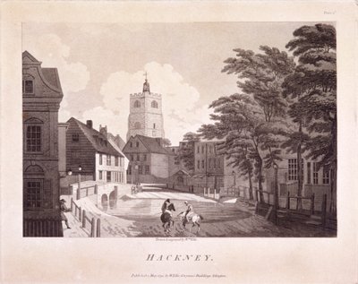 Hackney Brook, Hackney, Londen, 1791 door William Ellis