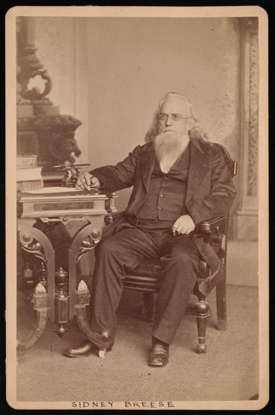Portret van Sidney Breese 1800-1878, Voor 1878 door William Emory Bowman
