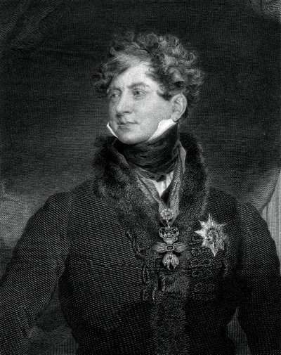 George IV, Koning van het Verenigd Koninkrijk en Hannover, 1829 door William Ensom