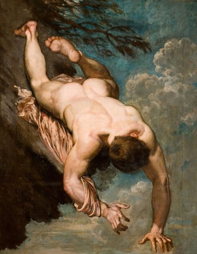 Manlius van de Rots Geworpen door William Etty