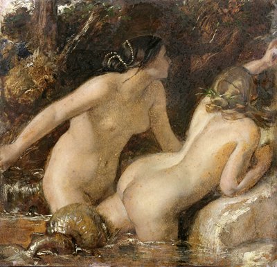 Nimfen met een Zeemonster door William Etty