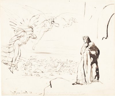 Scène uit de Inferno (canto IX) door William Etty