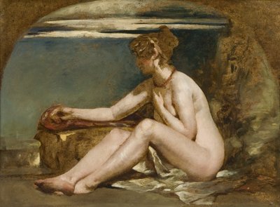 Zittende naakt door William Etty