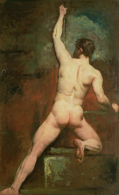 Studie voor een mannelijk naakt door William Etty