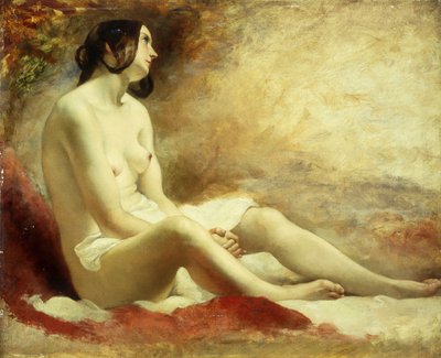 Studie van een Gedrapeerd Naakt door William Etty