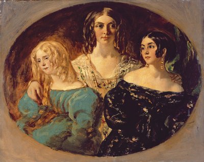 De eerbiedwaardige mevrouw Caroline Norton en haar zusters door William Etty