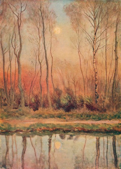 Een Surrey Kanaal, Avond, ca. 1893 door William Eyre Walker