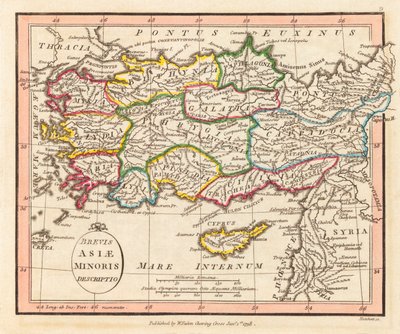 Oude Klein-Azië. Kaart. door William Faden