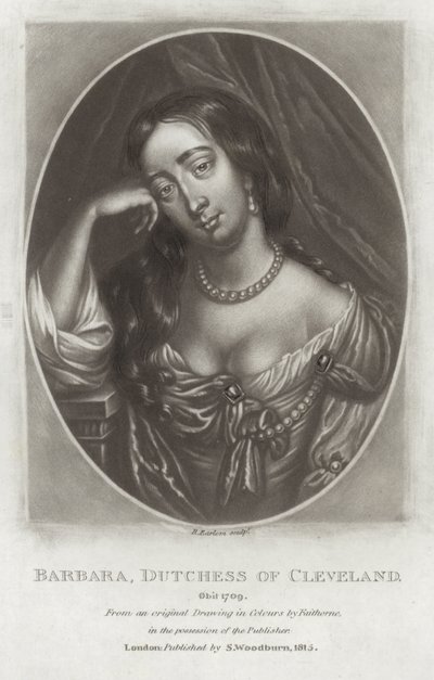 Barbara, Hertogin van Cleveland door William Faithorne