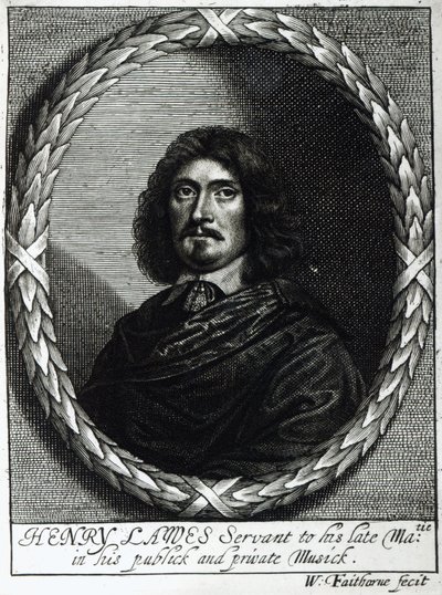 Henry Lawes (1596-1662) door William Faithorne